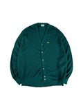 80s Lacoste By Izod Cardigan Made In USA Grün XL
