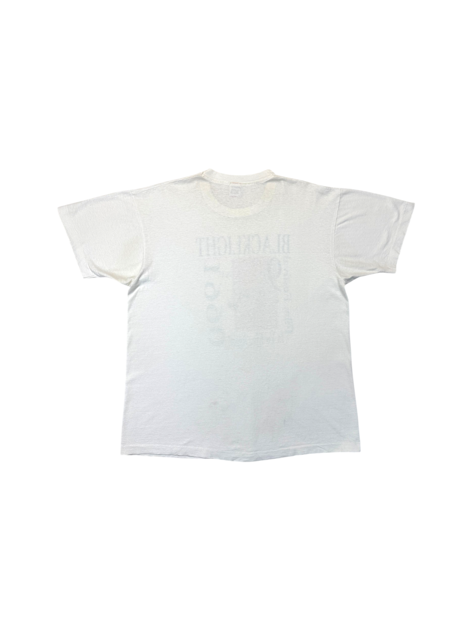 1996 Fruit Of The Loom Shirt Blacklight Film Festival Chicago Made In USA Single Stitch Weiß