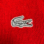 80s Lacoste Cardigan Rot XS-S