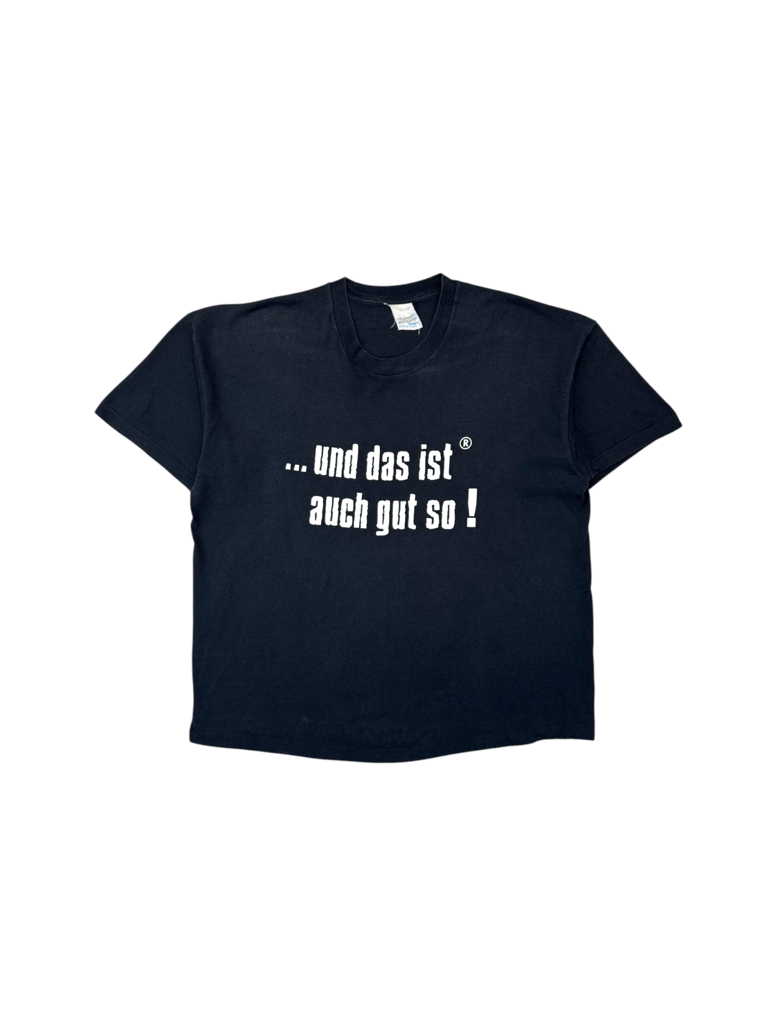 2001 Screen Stars Statement Shirt „... und das ist auch gut so!“/Klaus Wowereit Single Stitch Schwarz