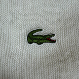 80s Lacoste By Izod Cardigan Made In USA Weiß M