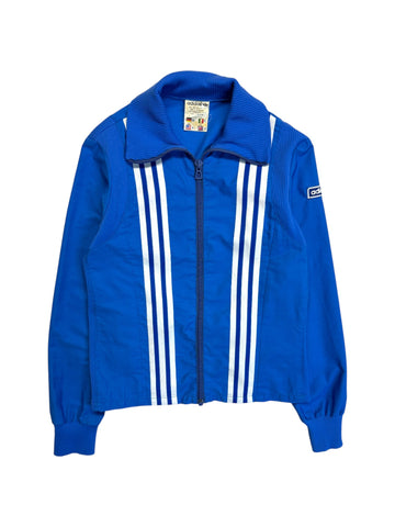 80s Adidas Damen Jacke Prestil Zip Made In Italy Blau S