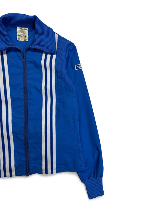 80s Adidas Damen Jacke Prestil Zip Made In Italy Blau S