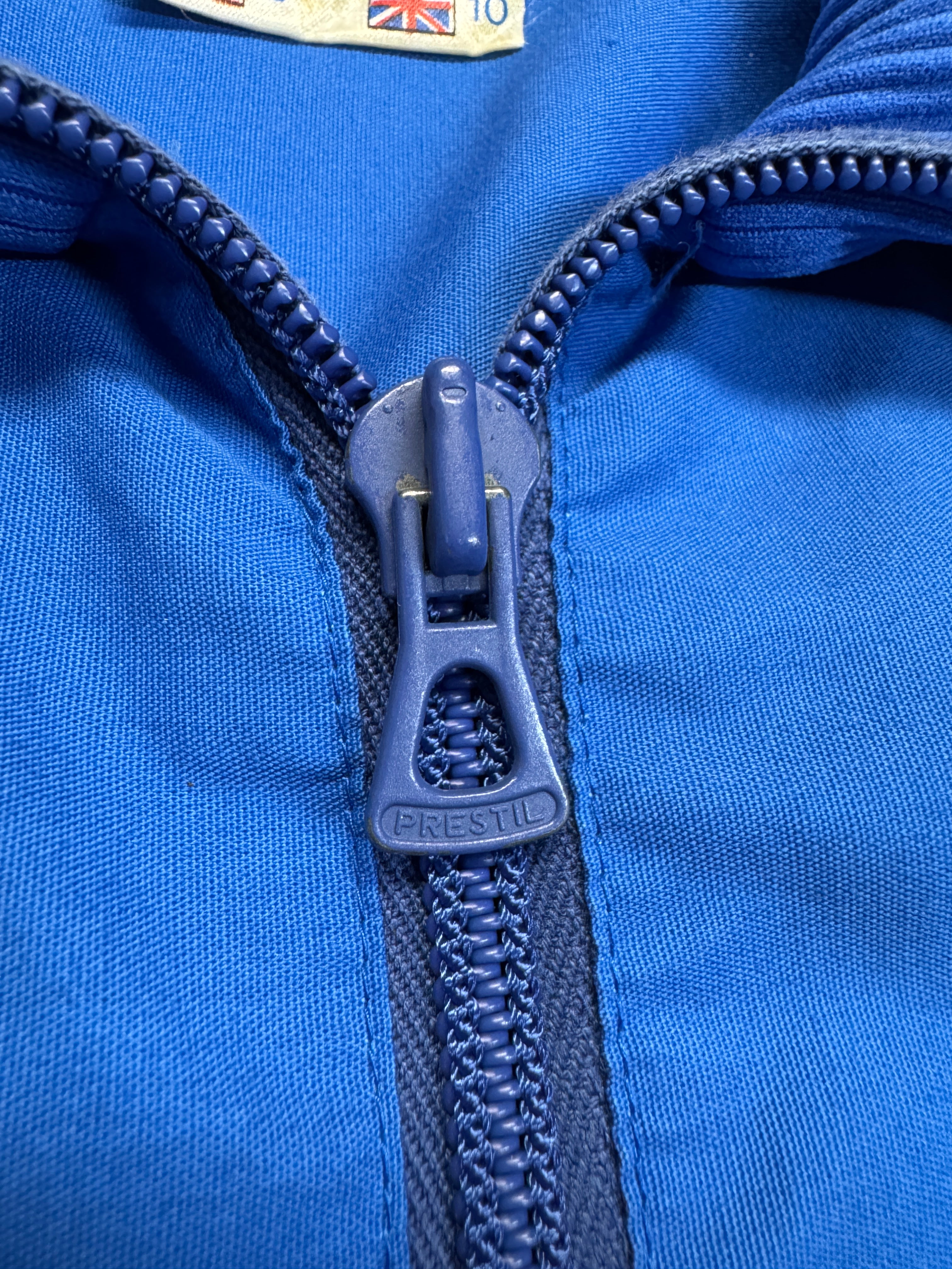80s Adidas Damen Jacke Prestil Zip Made In Italy Blau S