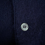 70s Lacoste By Izod Cardigan "Spool Tag" Union Made in USA Dunkelblau M