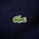 70s Lacoste By Izod Cardigan "Spool Tag" Union Made in USA Dunkelblau M