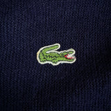 70s Lacoste By Izod Cardigan "Spool Tag" Union Made in USA Dunkelblau M
