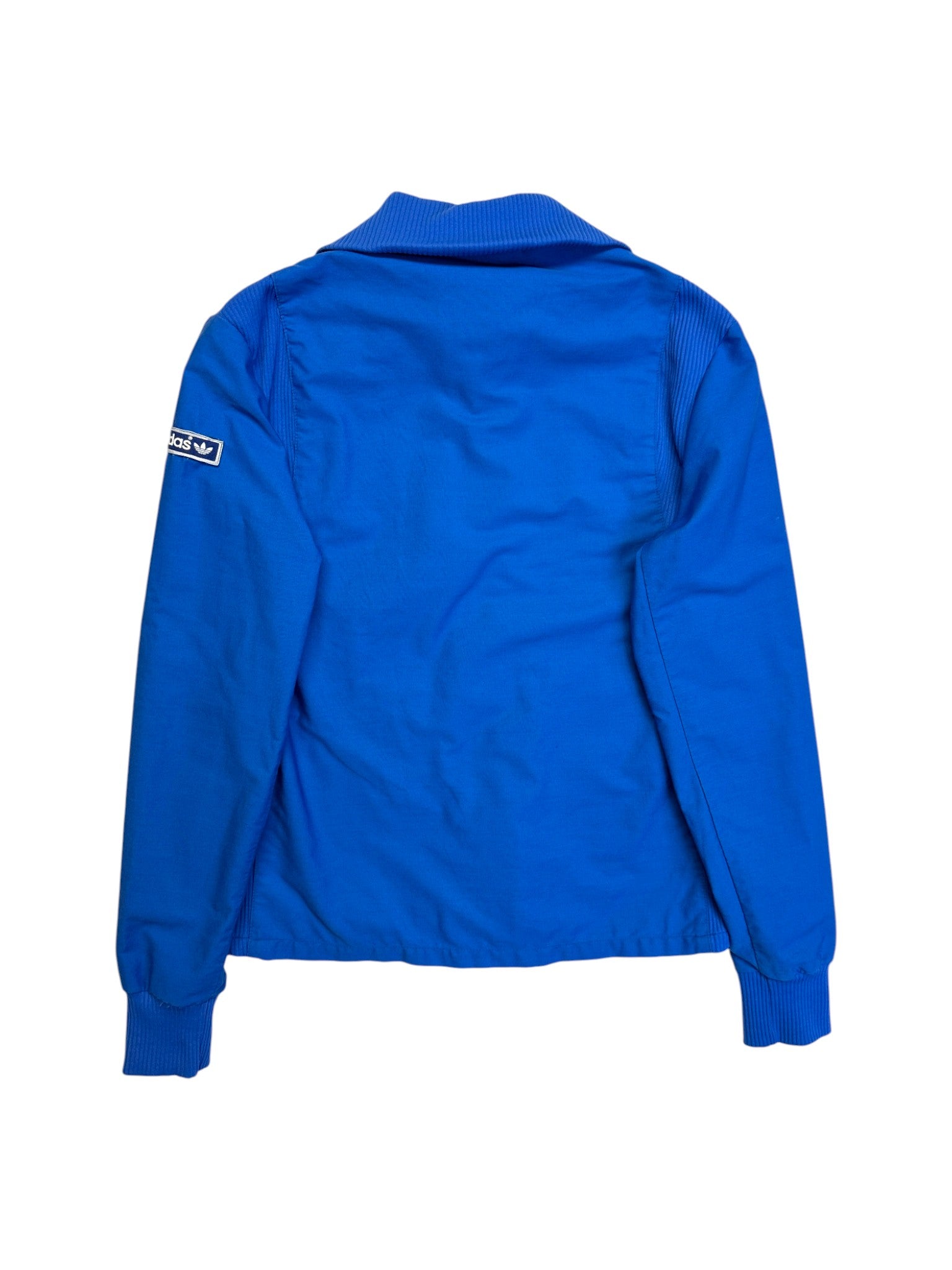 80s Adidas Damen Jacke Prestil Zip Made In Italy Blau S