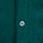 80s Lacoste By Izod Cardigan Made In USA Grün/Türkis XL