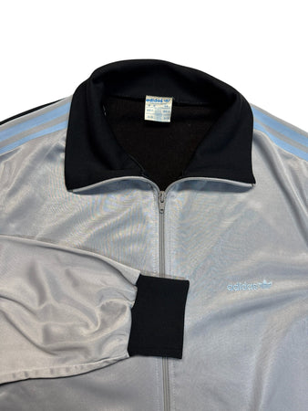 80s Adidas By Ventex Sportjacke Glänzend Silber/Grau F198 XXL