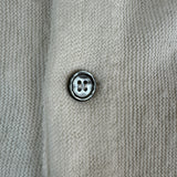 70s Lacoste By Izod Cardigan "Spool Tag" Made In USA Weiß M-L
