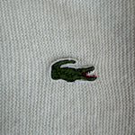 70s Lacoste By Izod Cardigan "Spool Tag" Made In USA Weiß M-L