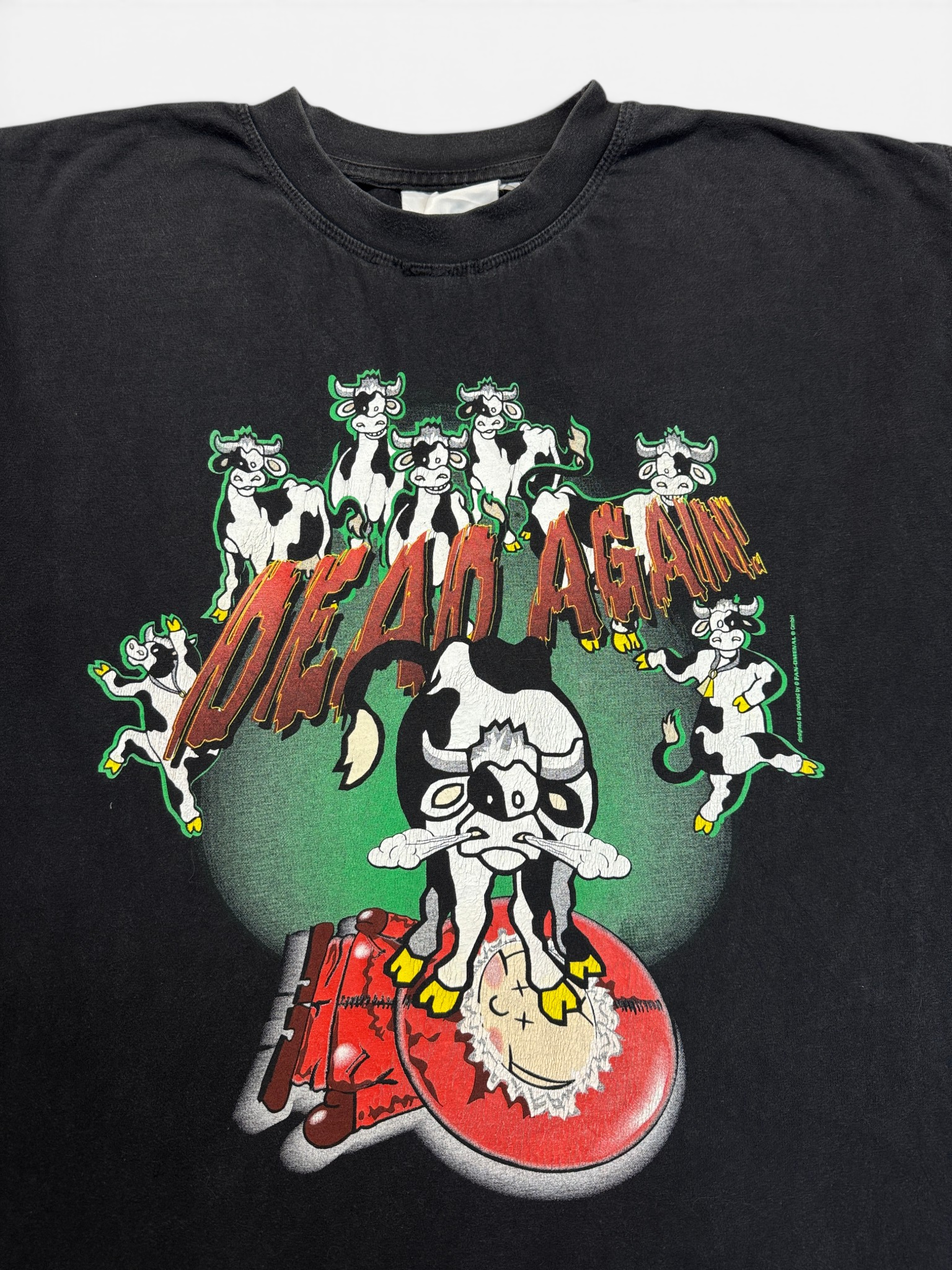 90s Southpark Parody Shirt Kenny "Dead again" Schwarz