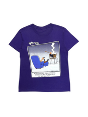 90s Strip Tees Cartoon Shirt Marriage Single Stitch Lila