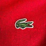 1991 Lacoste By Izod Cardigan Made In USA Rot L