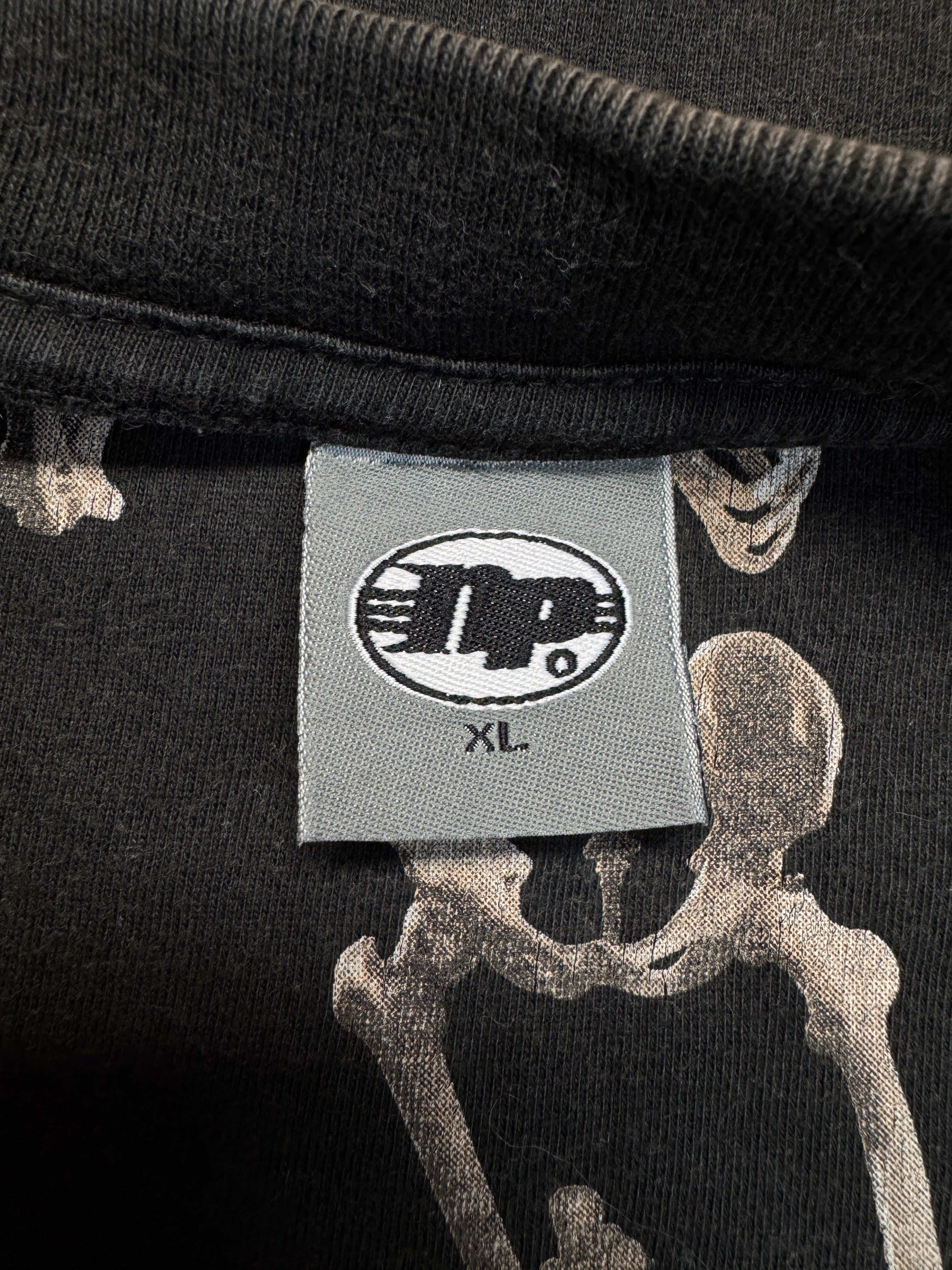 90s Nastrovje Potsdam Faded Promo Shirt 3B "One Step Further" Skeleton Schwarz