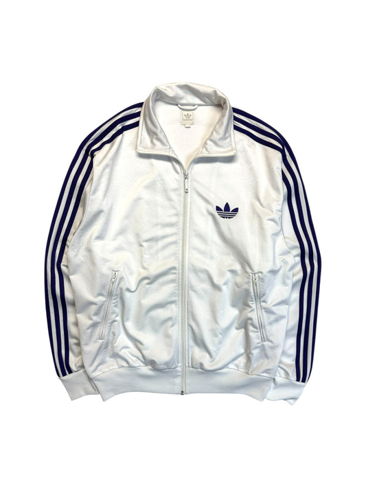 2009 Adidas Sportjacke Firebird Retro Weiß Lila L