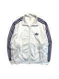 2009 Adidas Sportjacke Firebird Retro Weiß Lila L