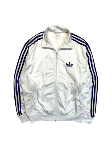 2009 Adidas Sportjacke Firebird Retro Weiß Lila L
