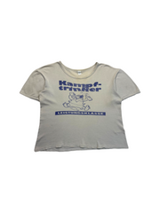 80s Cartoon Shirt "Kampftrinkter Leistungsklasse" Weiß