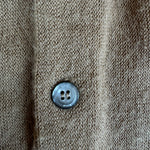 70s Lacoste By Izod Cardigan Blue "Spool Tag" Made In USA Braun L