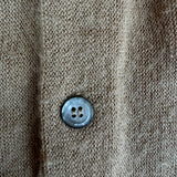 70s Lacoste By Izod Cardigan Blue "Spool Tag" Made In USA Braun L