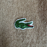 70s Lacoste By Izod Cardigan Blue "Spool Tag" Made In USA Braun L