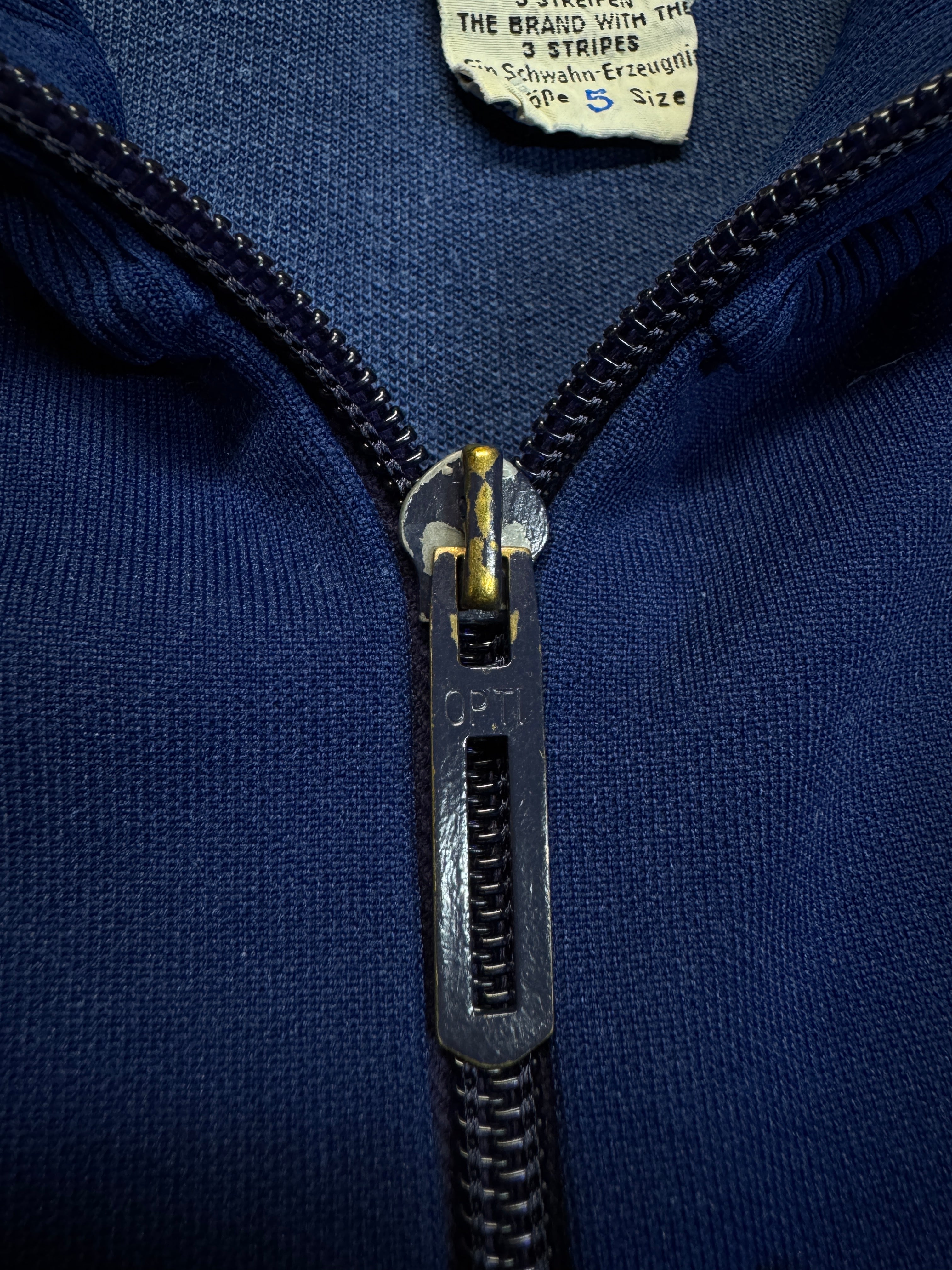 Rare! 1967-1972 Adidas By Schwahn Sportjacke Beckenbauer Made In West Germany Blau D5 S-M