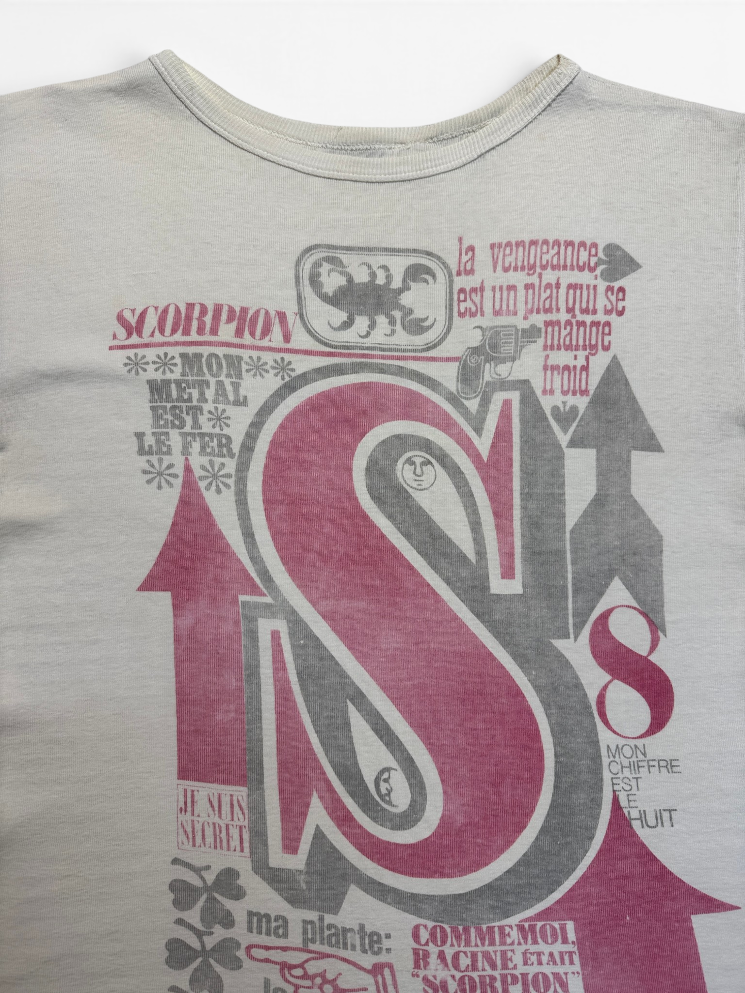 80s Scorpion Zodiac Graphic Baby Shirt Weiß