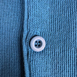 80s Lacoste By Izod Cardigan Made In USA Blau L