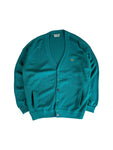 80s Lacoste Cardigan Mit Taschen Made In Spain Grün M-L