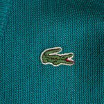 80s Lacoste Cardigan Mit Taschen Made In Spain Grün M-L