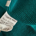 80s Lacoste Cardigan Mit Taschen Made In Spain Grün M-L