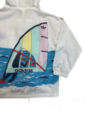 Rare! 90s Adidas Sportjacke Island Club Weiß S-M