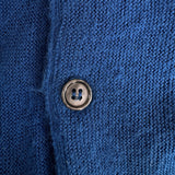 70s Lacoste By Izod Cardigan "Spool Tag" Made In USA Blau M-L