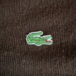 70s Lacoste By Izod Cardigan Blue "Spool Tag" Made In USA Braun M-L