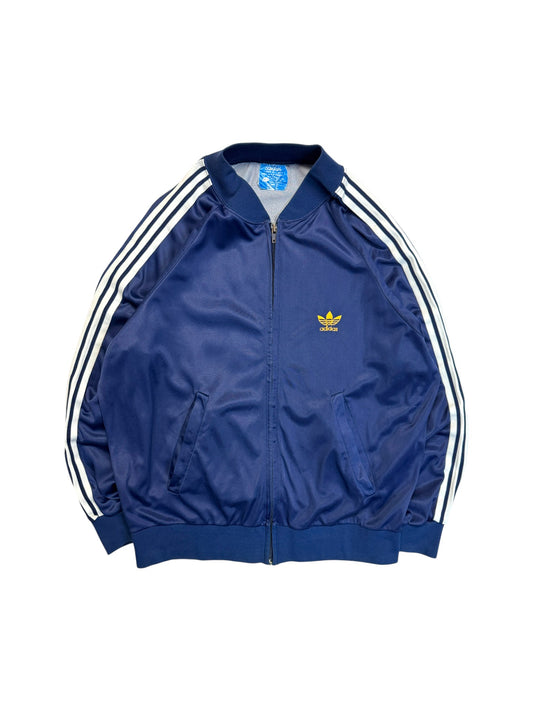 70s Adidas By Ventex Sportjacke ATP "standard hockey" Made In France Dunkelblau M-L