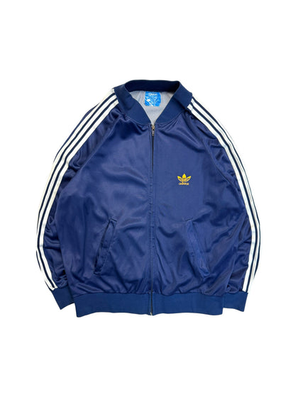 70s Adidas By Ventex Sportjacke ATP "standard hockey" Made In France Dunkelblau M-L