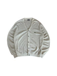 70s Lacoste By Izod Cardigan Black "Spool Tag" Weiß XL
