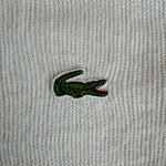 70s Lacoste By Izod Cardigan Black "Spool Tag" Weiß XL