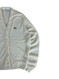 Rare! 60s Lacoste Cardigan "Haymaker" Made In USA Weiß 38 S