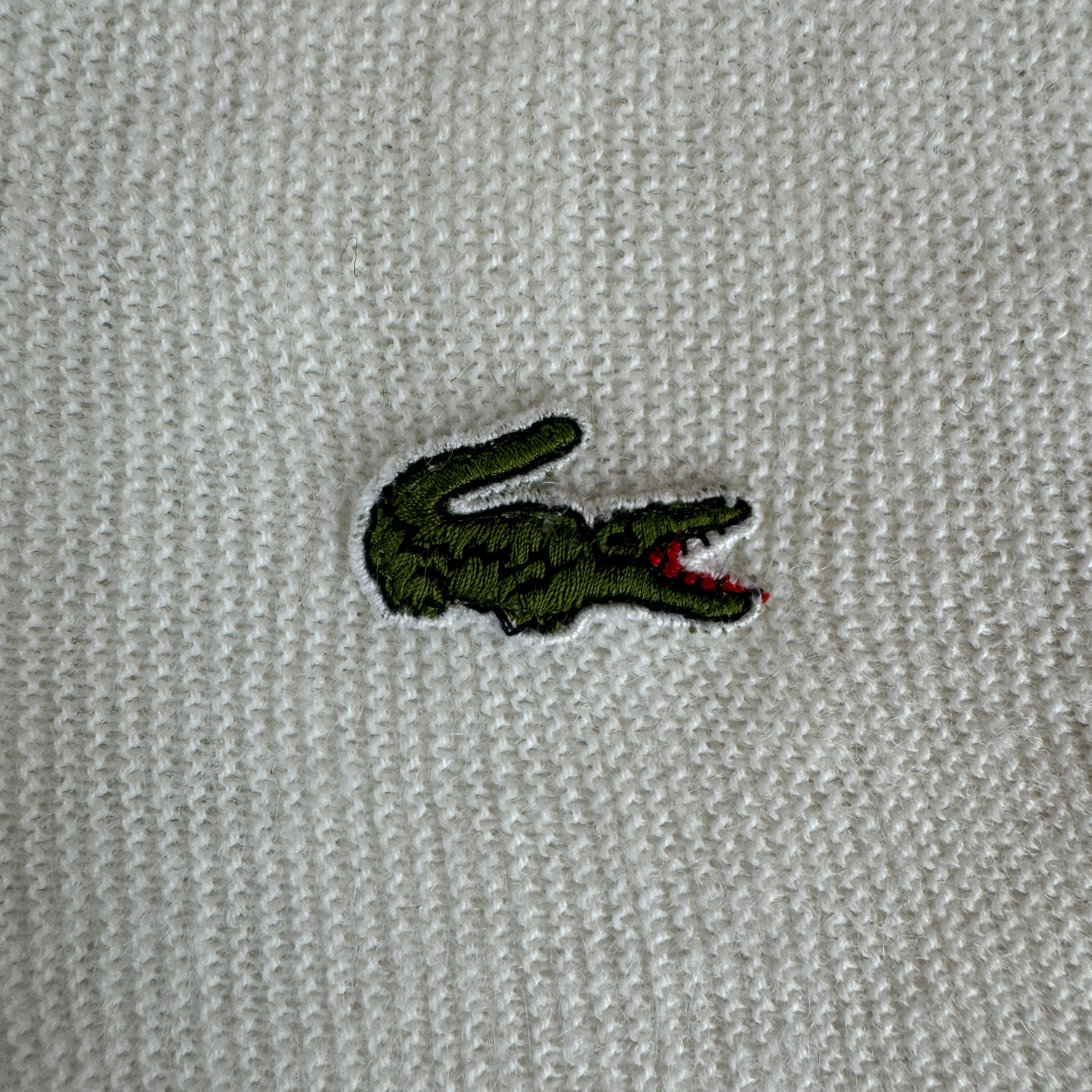 Rare! 60s Lacoste Cardigan "Haymaker" Made In USA Weiß 38 S