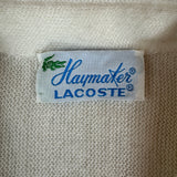 Rare! 60s Lacoste Cardigan "Haymaker" Made In USA Weiß 38 S