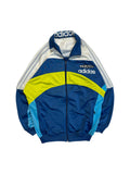 90s Adidas Sportjacke "Team" Blau Weiß S-M