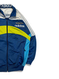90s Adidas Sportjacke "Team" Blau Weiß S-M