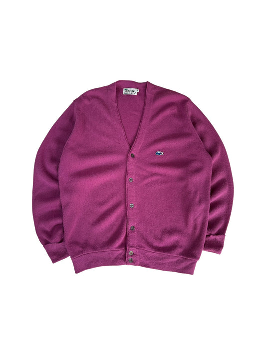 70s Lacoste By Izod Cardigan "Spool Tag" Made In USA M