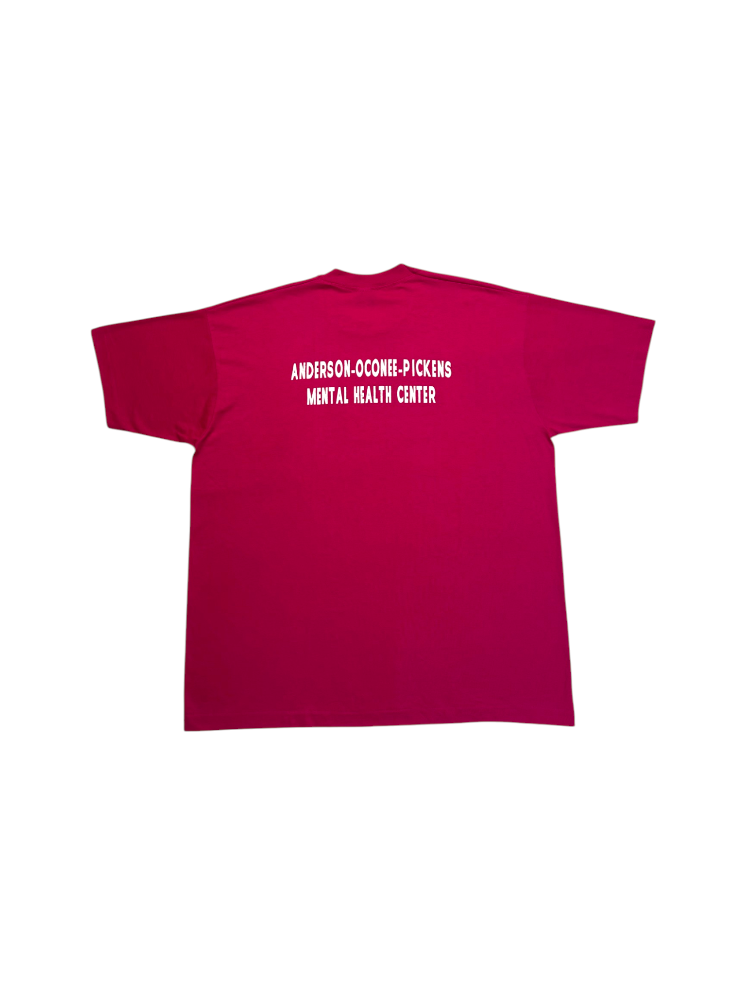 1988 Fruit Of The Loom Campaign Shirt "Good Mental Health" Single Stitch Made In USA Pink