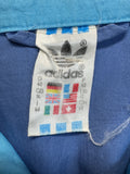 80s Adidas Damen Sportjacke Baumwolle Made In Finland Blau M-L