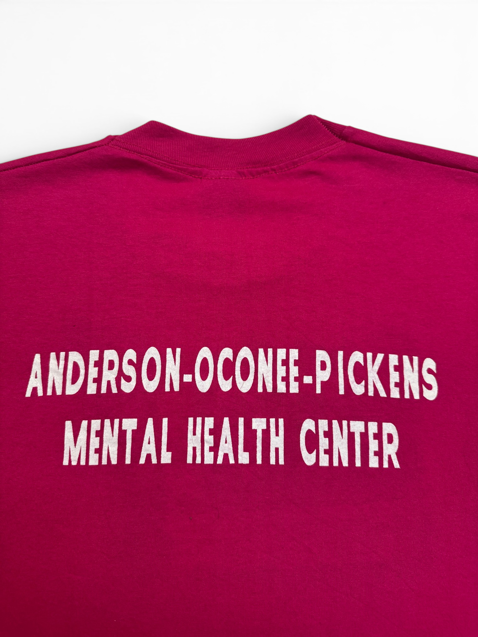 1988 Fruit Of The Loom Campaign Shirt "Good Mental Health" Single Stitch Made In USA Pink