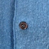 70s Lacoste By Izod Cardigan "Spool Tag" Made In USA Hellblau L-XL